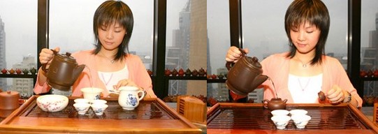 普洱茶盖碗的冲泡方法（美女示范）