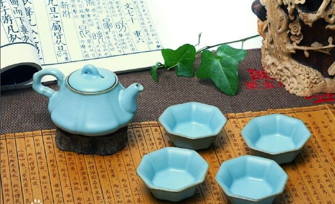 汝窑茶具的釉色分类