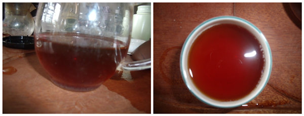 讨论：生茶开汤颜色好似熟茶？