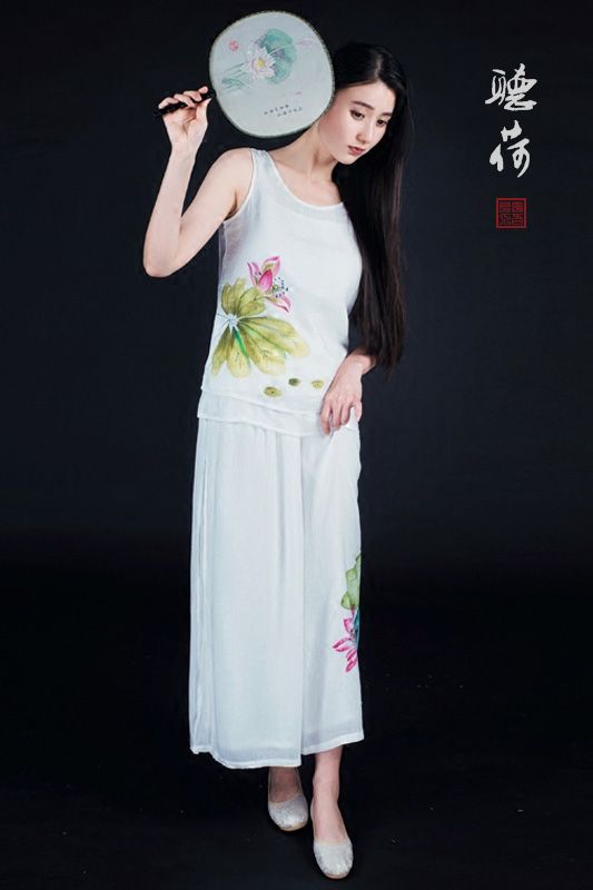 茶艺服饰：中国风女装禅意茶人服