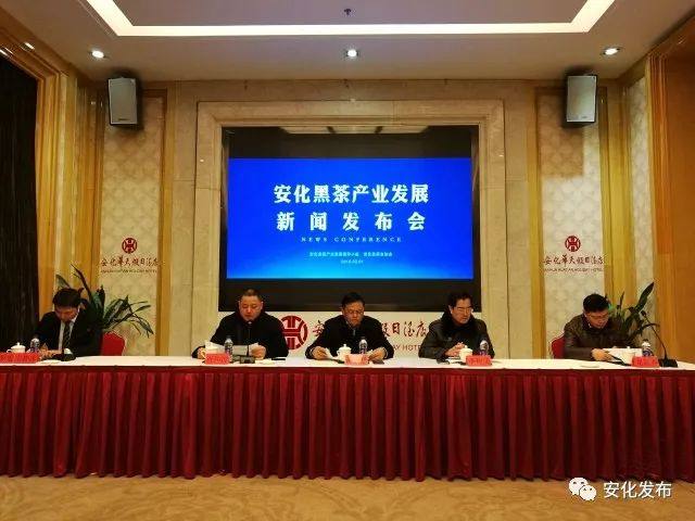 安化县召开黑茶产业发展新闻发布会