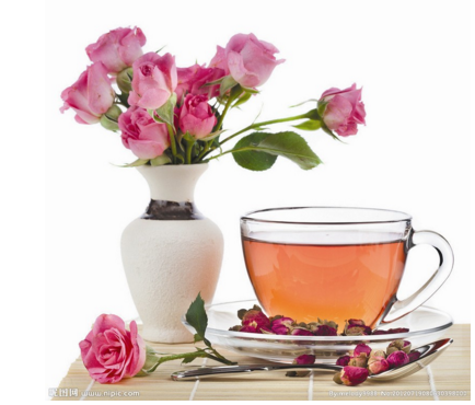玫瑰花茶和什么搭配好,玫瑰花茶可以过夜喝吗,玫瑰花茶图片