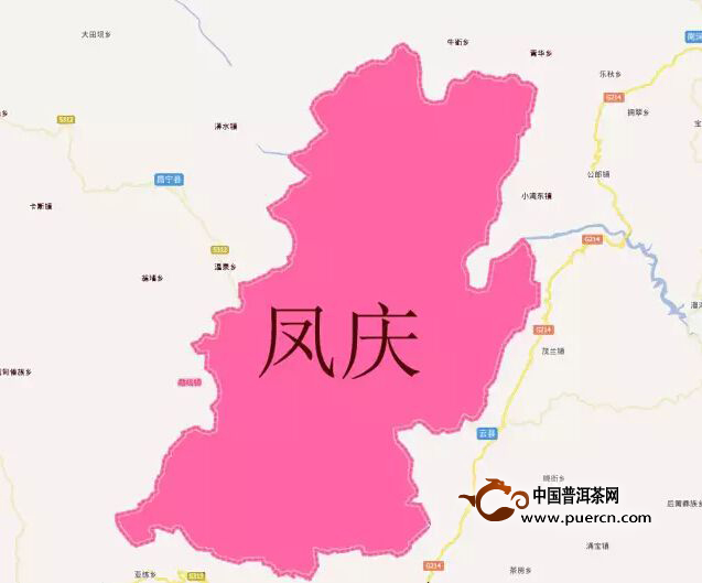 云南临沧市凤庆县地图图片