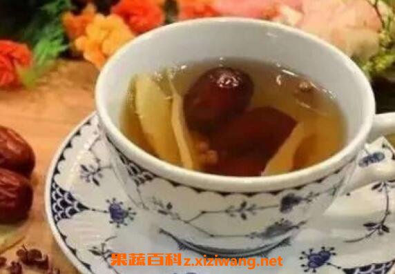 红枣姜茶的功效与作用喝红枣姜茶的好处