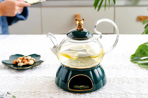 玻璃花茶壶茶具套装