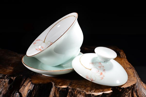 陶瓷盖碗茶杯
