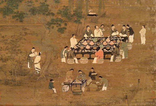 古代人物喝茶的历史名画