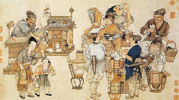 古代人物喝茶的历史名画